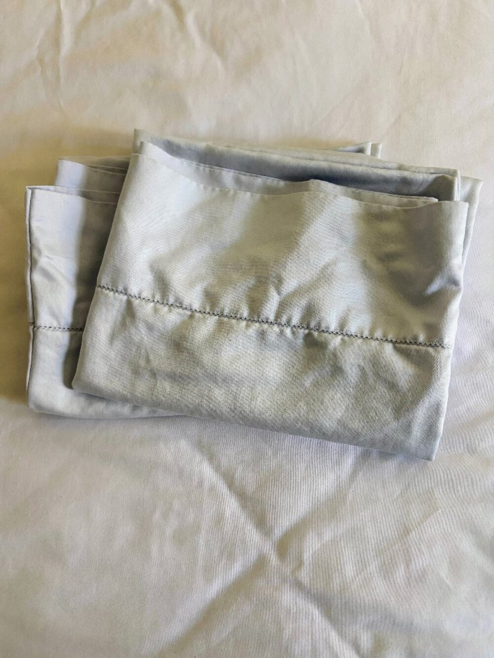 Pair of Light Blue Charter Club Pima Cotton Pillowcases